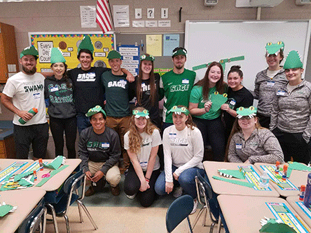 Sage SAAC Members Participate in Chompers Reading Program